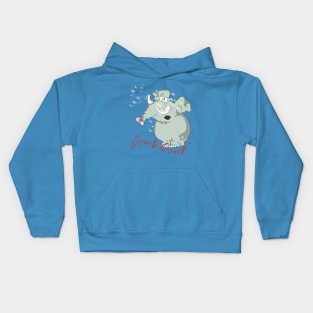 Strange elephant Kids Hoodie